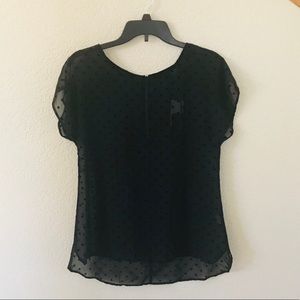 Bobeau polka dot Top